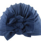 Stylish Baby Hat With Pleated Bowknot For Baby Girls