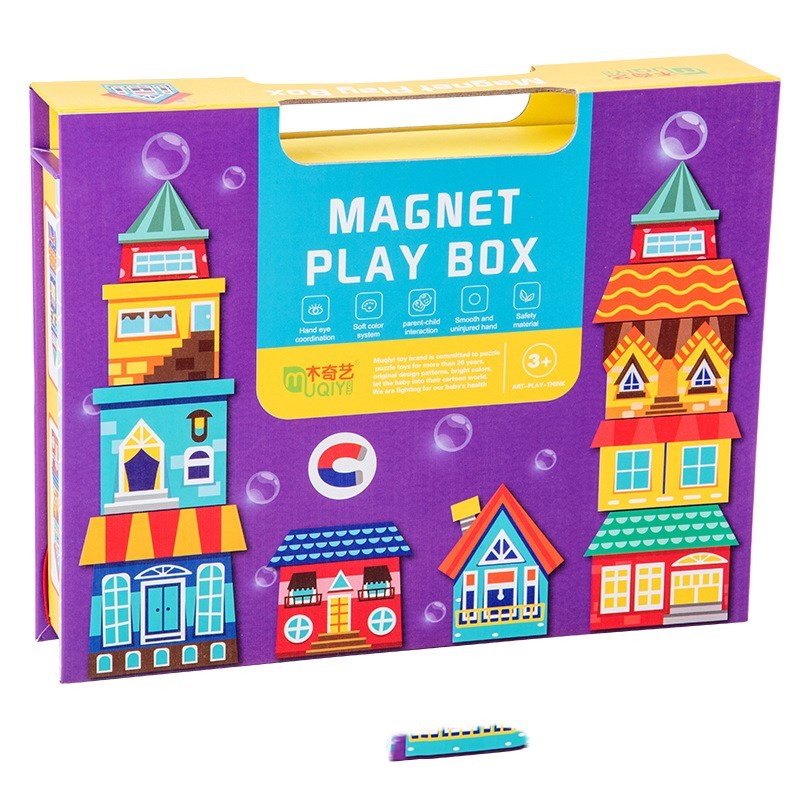 Colorful Magnetic Puzzle Book For Creative Play