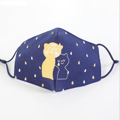 Breathable Cotton Cartoon Mask For Kids