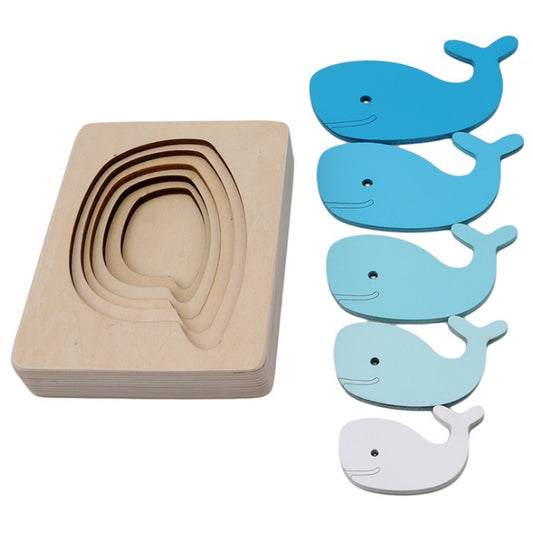 Gradient Color Puzzle Toy For Brain Development