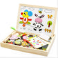 Magnetic Wooden Puzzle Toy For Early Learning