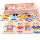 Montessori Bear Puzzle Blocks Toy – Educational Baby Toy
