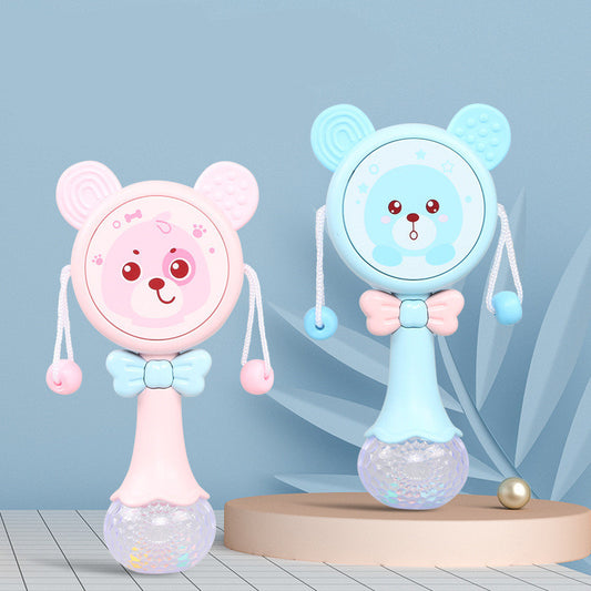 Soothing Baby Teether Rattle With Fun Sounds