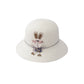 Kids Cute Rabbit Straw Hat And Bag Set