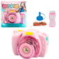 Interactive Camera Bubble Toy For Kids Play