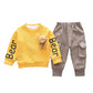 Adorable Two-Piece Suits For Babies In Western Spring Style