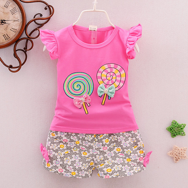 Playful And Cozy Two-Piece Clothes For Girls