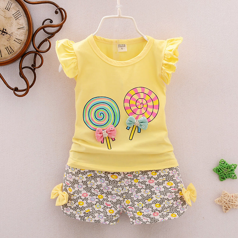 Playful And Cozy Two-Piece Clothes For Girls