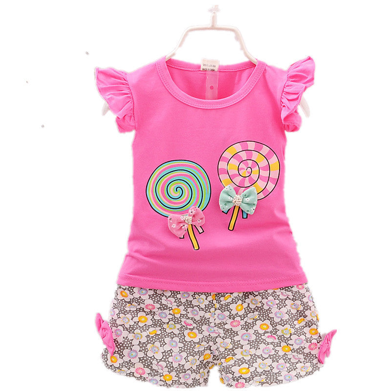 Playful And Cozy Two-Piece Clothes For Girls
