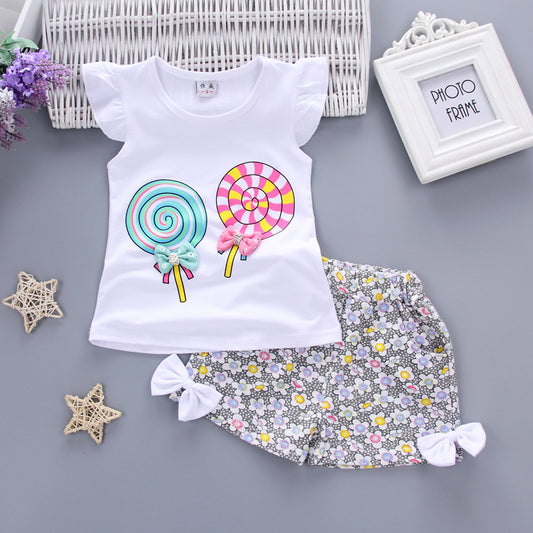 Playful And Cozy Two-Piece Clothes For Girls