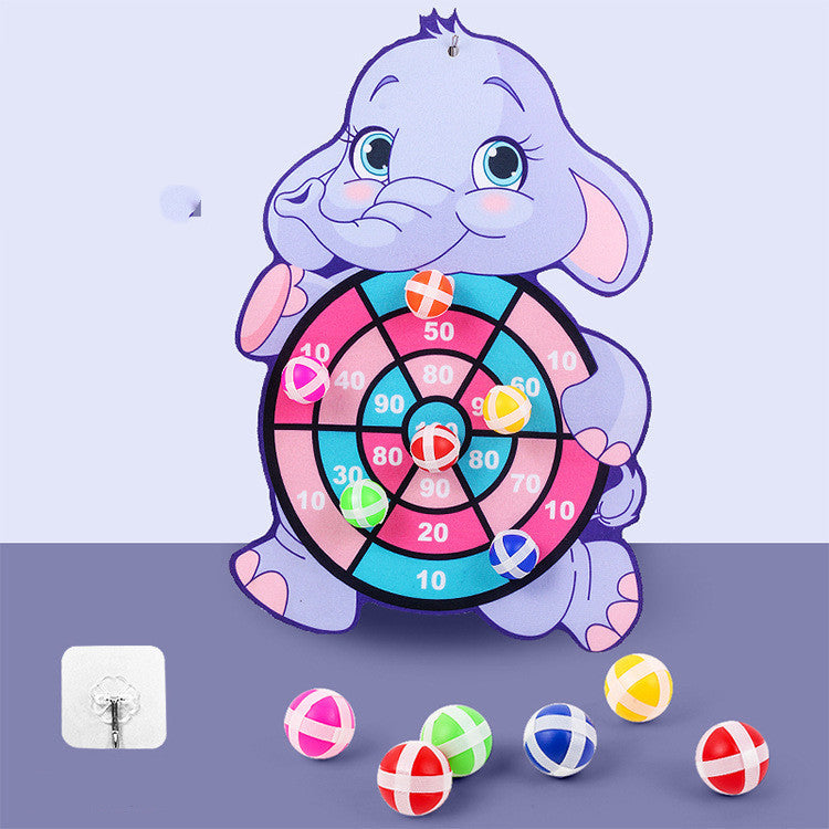 Cute Animal Dartboard with Sticky Balls for Giggly Target Play