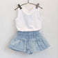 Adorable Two-Piece Cotton Outfit For Girls