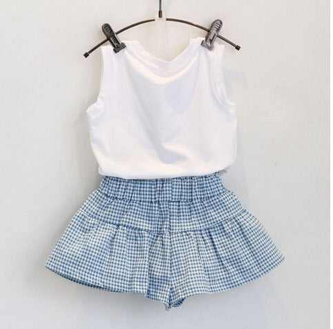 Adorable Two-Piece Cotton Outfit For Girls