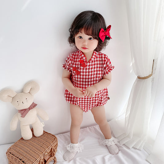 Adorable Ancient Style Baby Jumpsuit For Special Occasions