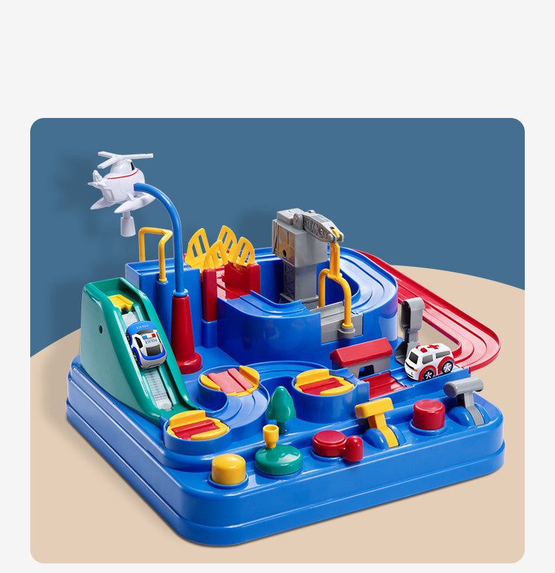 Creative Car Track Toy With Parking Lot Theme