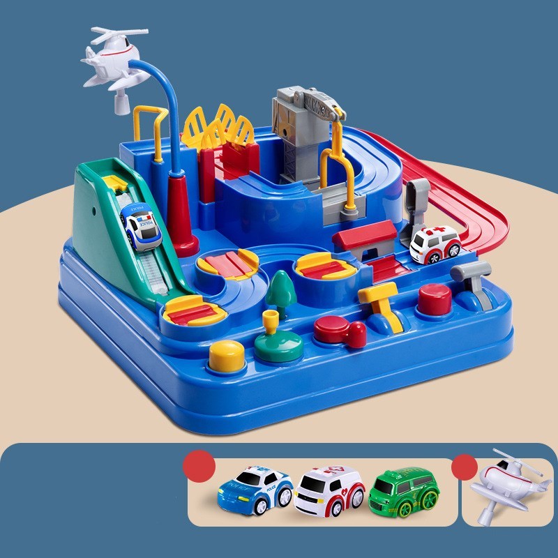 Creative Car Track Toy With Parking Lot Theme