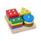 Rainbow Blocks Educational Rattle Toy