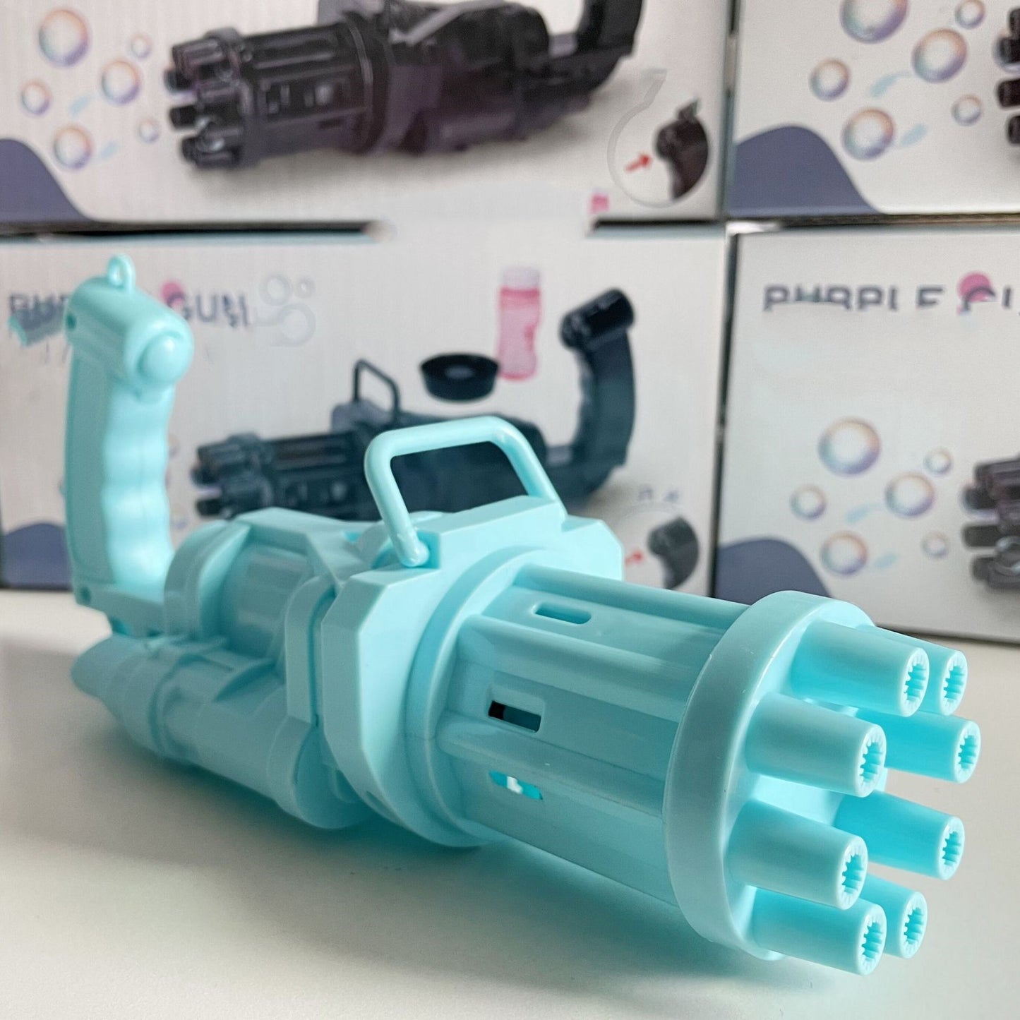 Kids Bath Toy Machine Gun And Bubble Fun
