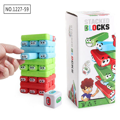 Parent Child Bonding With Building Blocks Toy