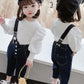 Trendy Kids Two-Piece Denim Suit For Cool Seasons