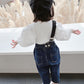 Trendy Kids Two-Piece Denim Suit For Cool Seasons