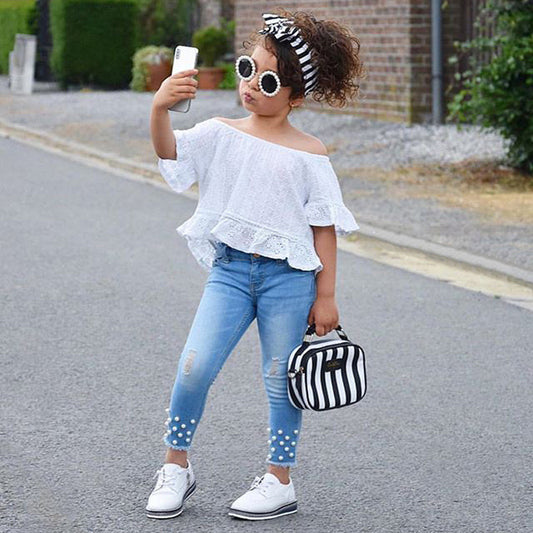 Cute And Comfy Baby Girls Shirt And Shorts Set
