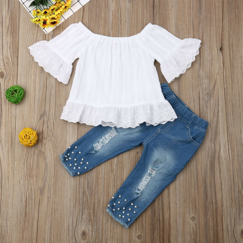 Cute And Comfy Baby Girls Shirt And Shorts Set
