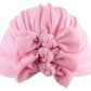 Stylish Baby Hat With Pleated Bowknot For Baby Girls