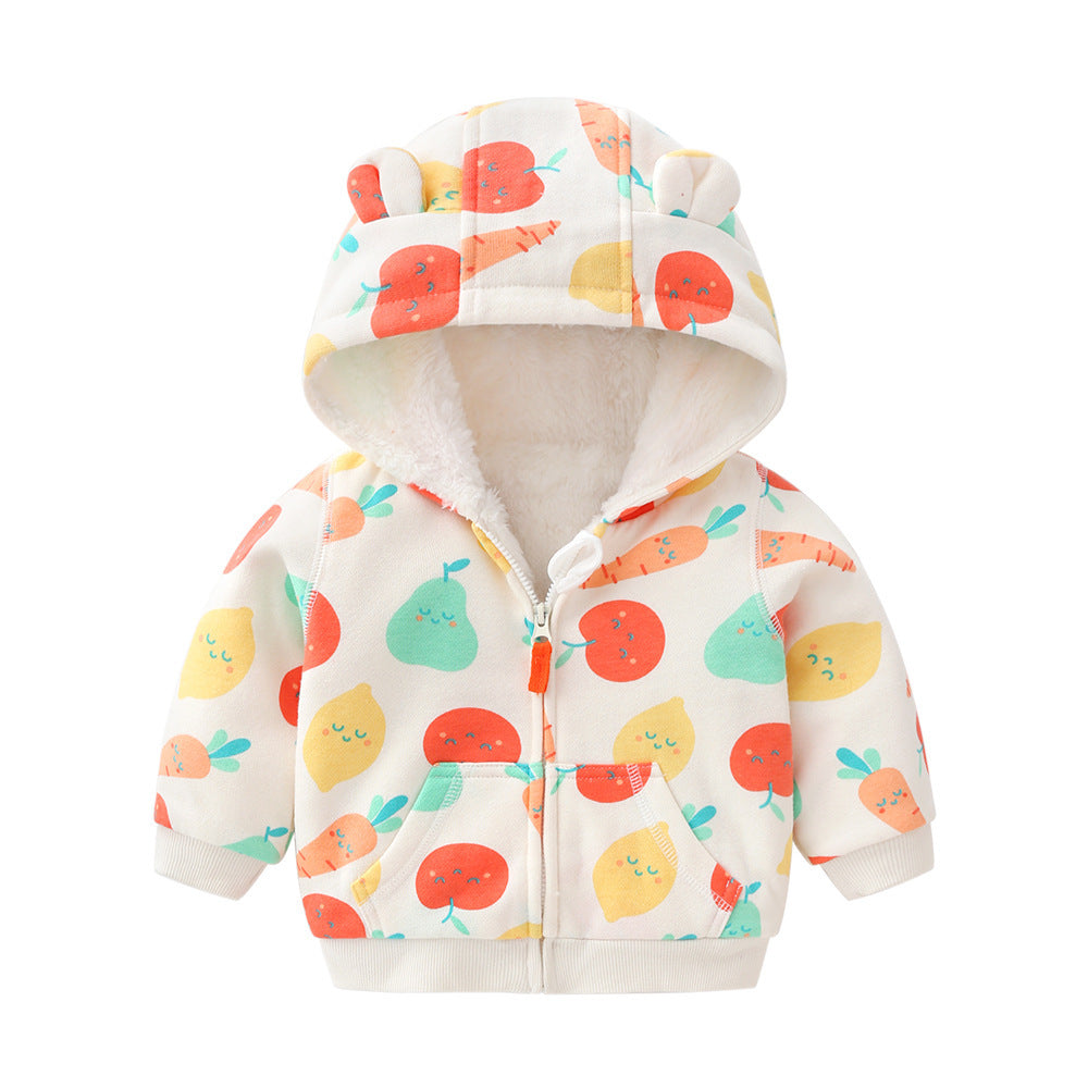 Warm And Snuggly Baby Plus Fleece Jacket