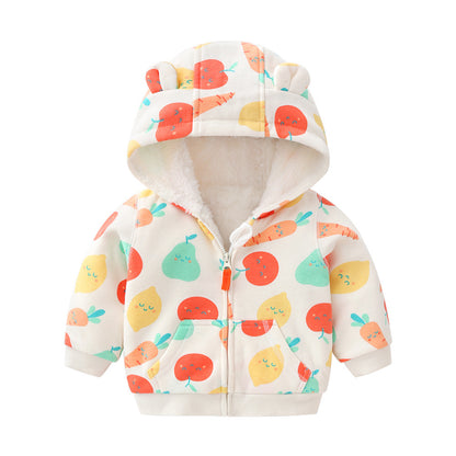 Warm And Snuggly Baby Plus Fleece Jacket