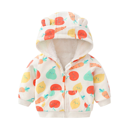 Warm And Snuggly Baby Plus Fleece Jacket