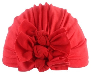 Stylish Baby Hat With Pleated Bowknot For Baby Girls