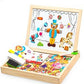 Magnetic Wooden Puzzle Toy For Early Learning