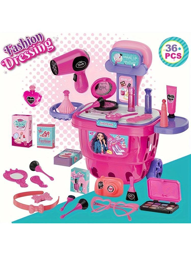 Interactive Makeover And Dress Up Toy Cart