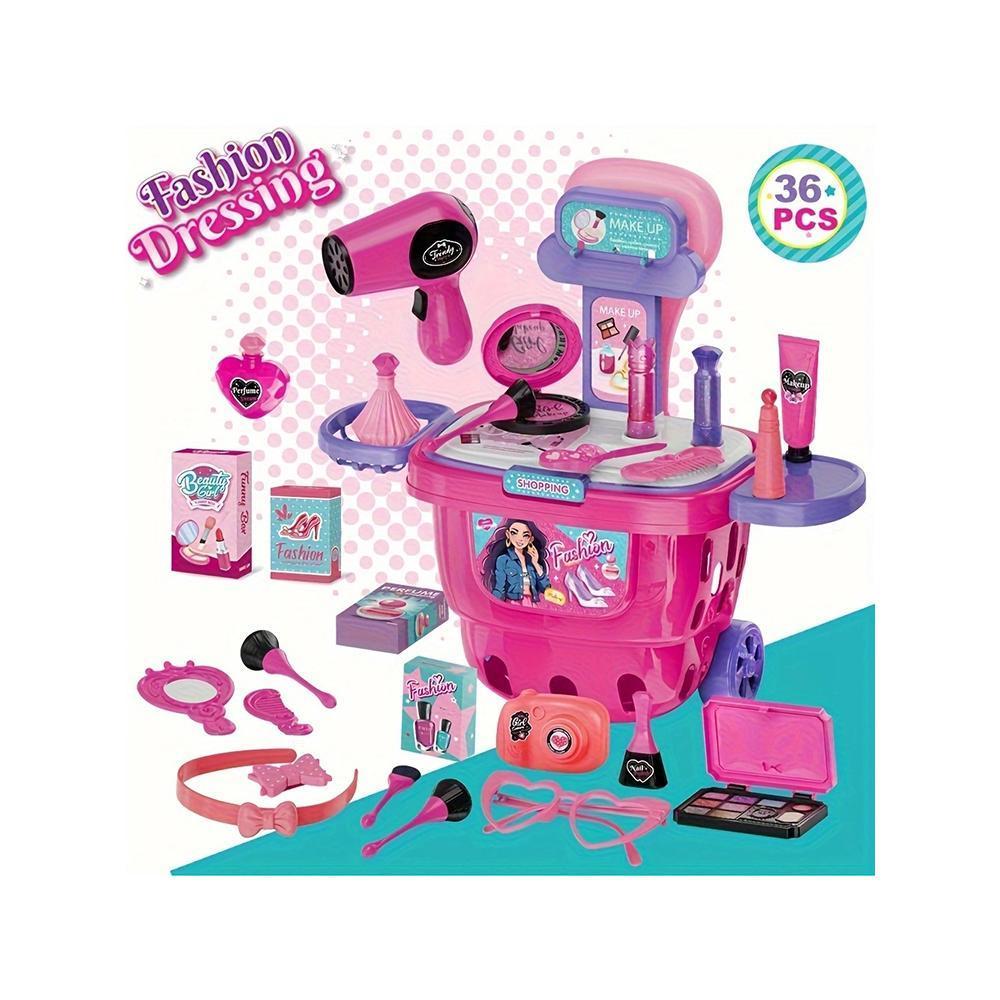 Interactive Makeover And Dress Up Toy Cart