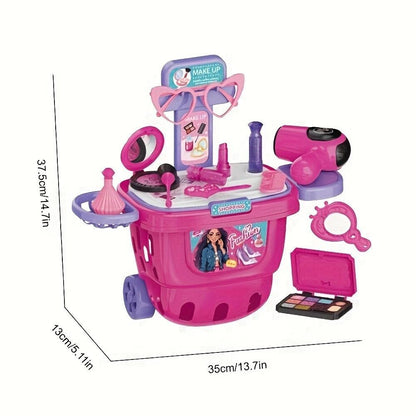 Interactive Makeover And Dress Up Toy Cart