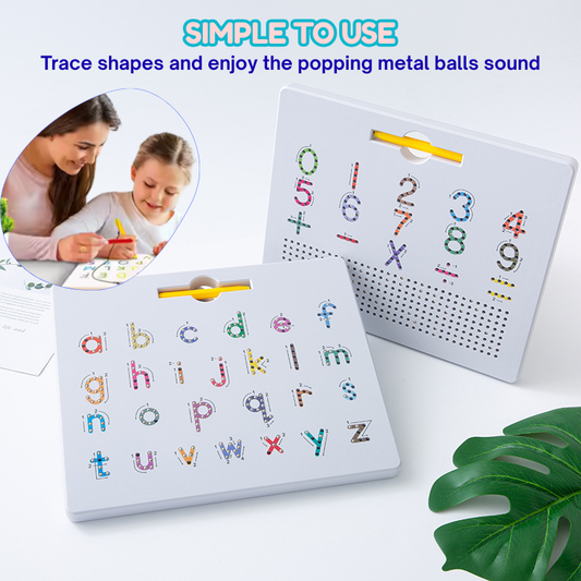 Draw, Erase & Repeat - Magnetic Board Makes Learning Colorful And Fun