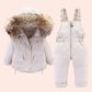 Durable Winter Down Suit For Boys And Girls Outdoor Fun