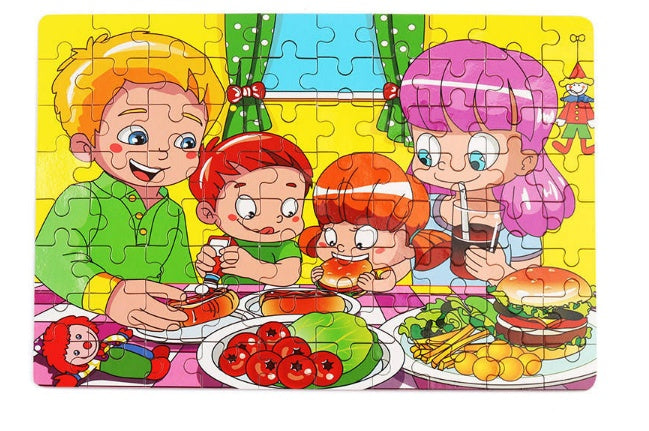 Early Learning Wooden Puzzle Educational Set