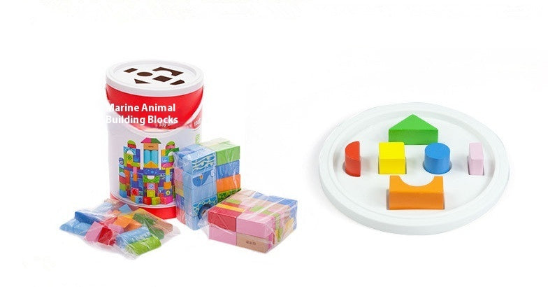 Kids Learning And Building Blocks Toy