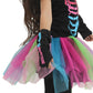 Colorful Rainbow Skull Skeleton Costume For Fun Halloween Dress-Up