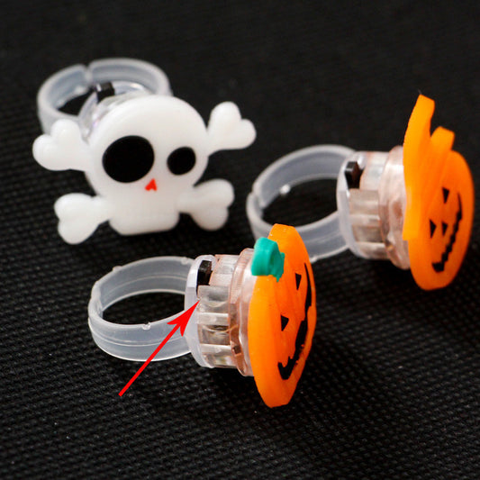 Spooky Glowing Halloween Brooch Ring For Festive Fun