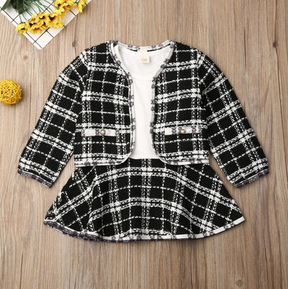 Warm And Cute Two-Piece Dress Set For Children