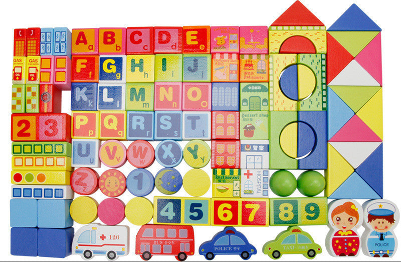 Creative Traffic Building Blocks Toy For Children