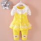 Comfortable Baby Girls Clothing Set For Play And Rest