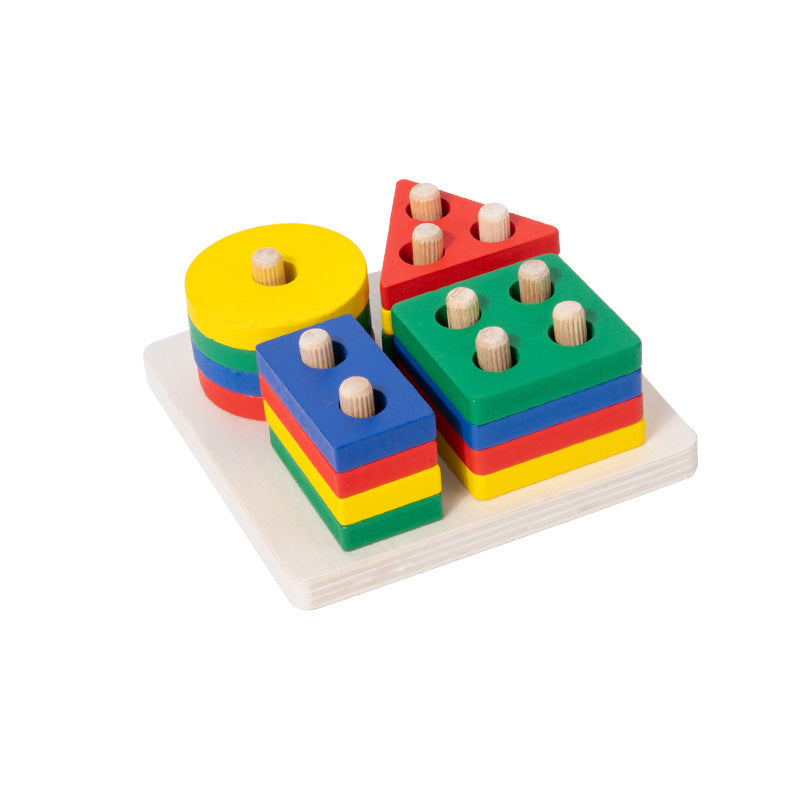 Color Recognition Puzzle Blocks Toy For Preschool Learning