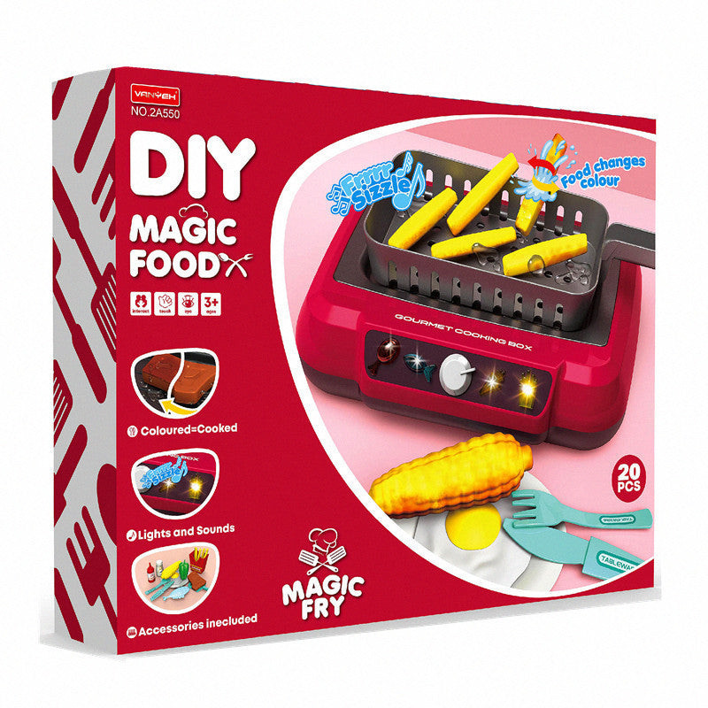 Kids DIY Induction Cooking Set With Color Change Effects
