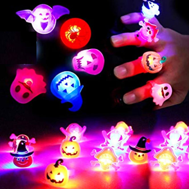 Spooky Glowing Halloween Brooch Ring For Festive Fun