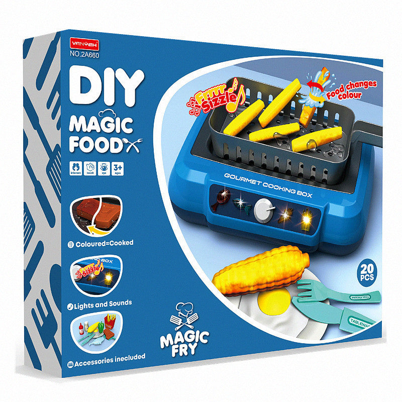 Kids DIY Induction Cooking Set With Color Change Effects