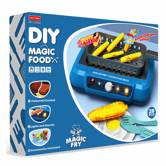 Kids DIY Induction Cooking Set With Color Change Effects
